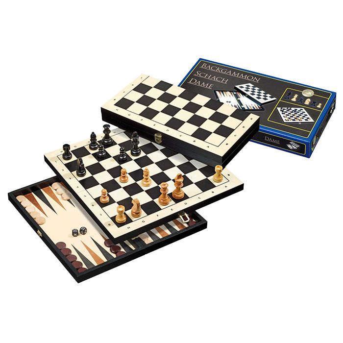 Philos Backgammon in 1 reis set 30mm online kopen | Buffalo.nl