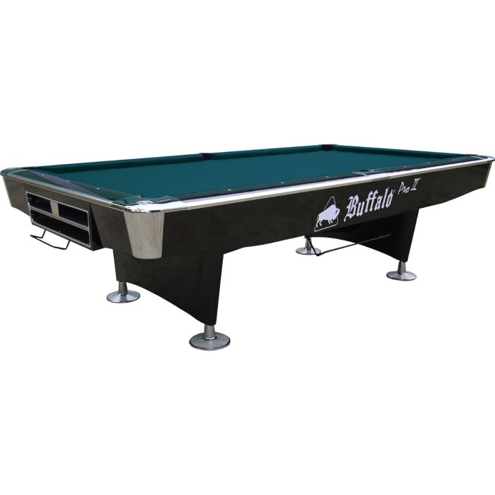 Flock Afslut ulæselig Buffalo Pro-II Pool Table 9ft Black, Drop Pocket