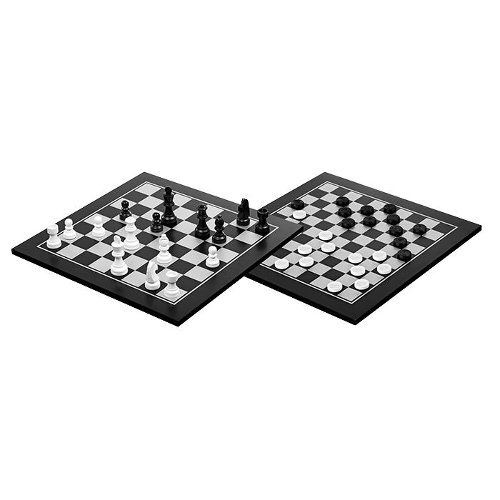 converteerbaar Gezond eten Christus Philos houten schaak-dam set 40x40 cm online kopen | Buffalo.nl
