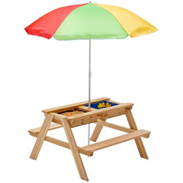 Plum Surfside zand water picknicktafel met parasol online kopen | Buffalo.nl