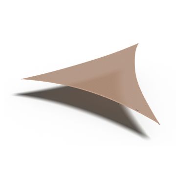Coolfit schaduwdoek driehoek zand 360x360x360 cm online kopen | Buffalo.nl
