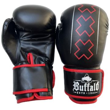 Buffalo Outrage bokshandschoenen zwart met rood